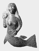 Mermaid relief at Clonfert