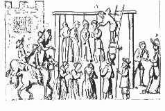 Witches hanged in England