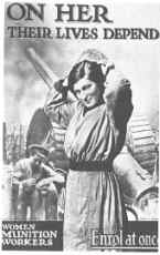 Women munition workers poster