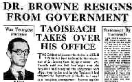 Noel Browne resigns, 1951